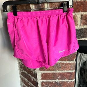 Nike Shorts, bright pink, adult small, dri - fit material.